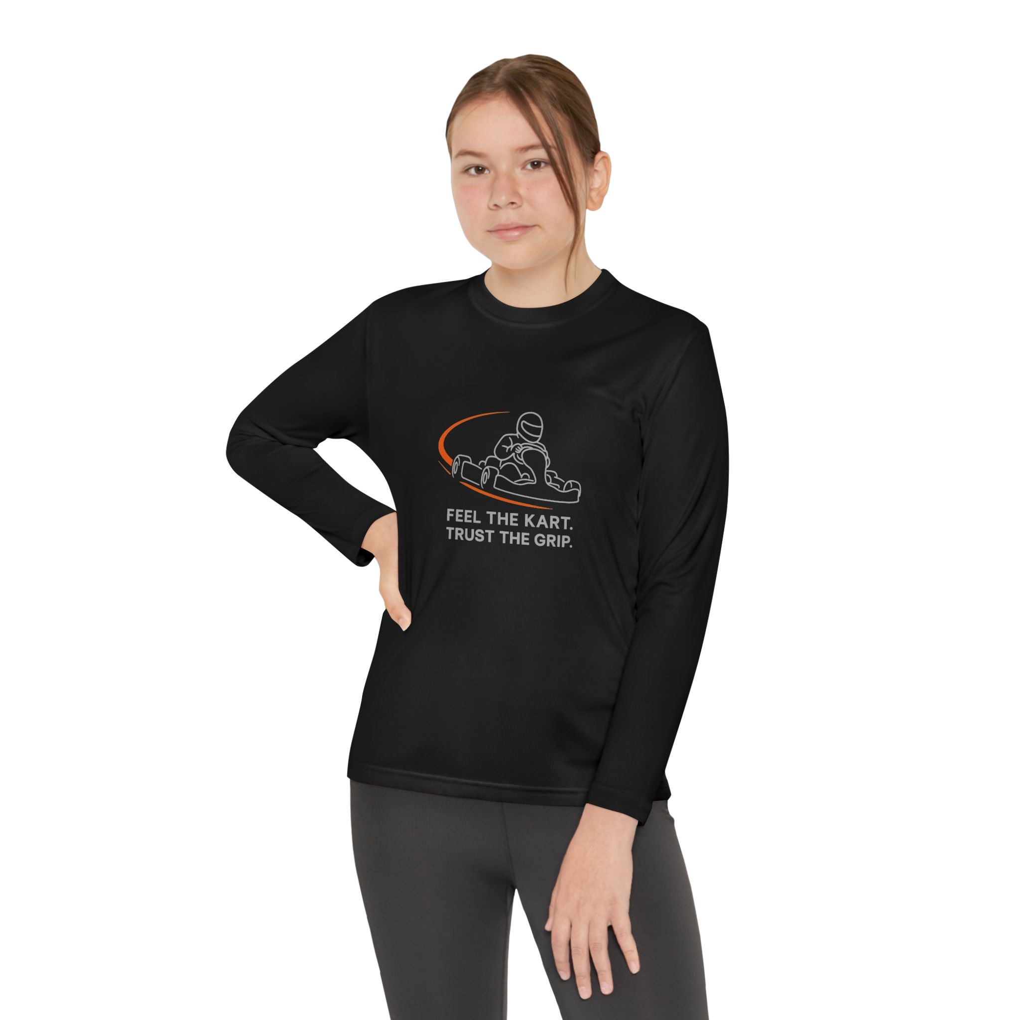 Kid Racer Series: Feel The Kart Long Sleeve Sports Tee