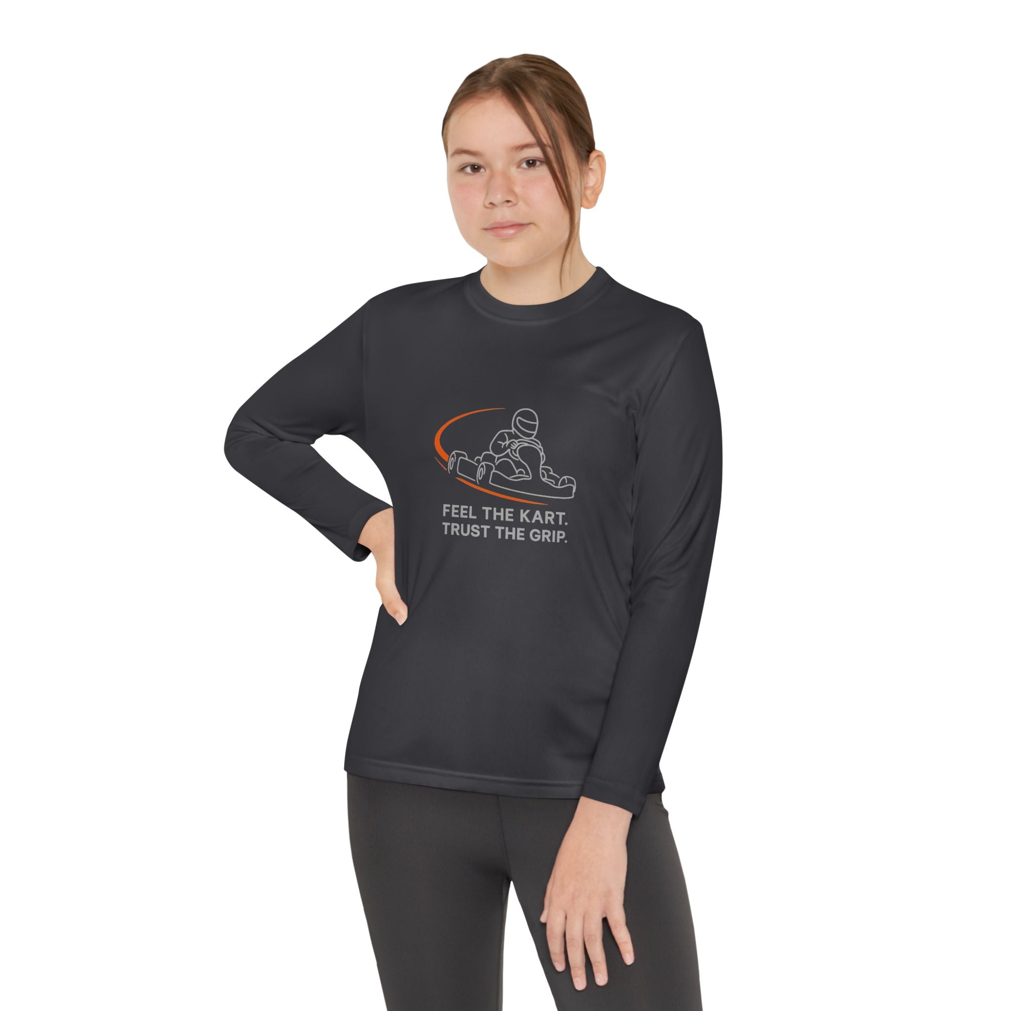Kid Racer Series: Feel The Kart Long Sleeve Sports Tee